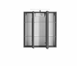 Armoire De Toilette Bobbi 60cm Modèle 2 3 Portes & Eclairage LED - Graphite -EMOB-MEUBLES Ventes 003.1.0042 2 a431