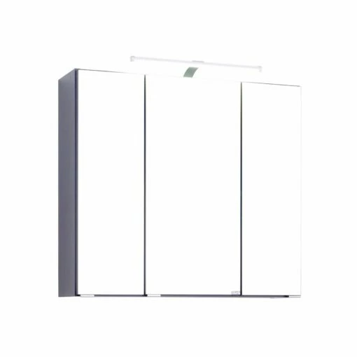 Armoire De Toilette Bobbi 70cm Modèle 2 3 Portes & Eclairage LED - Graphite -EMOB-MEUBLES Ventes 007.1.0042 1 1a31