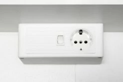 Armoire De Toilette Bobbi 80cm Modèle 1 3 Portes & Eclairage LED - Chêne -EMOB-MEUBLES Ventes 010.1.0042 13 378f