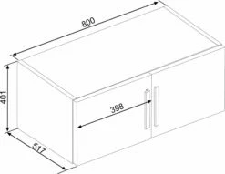Surmeuble Pour Armoire Ramos 2 Portes - Blanc -EMOB-MEUBLES Ventes 1007BLANCO 1007CEREZO 1007ROBLE 1007MOLINA 1007WENGUE 300 731a