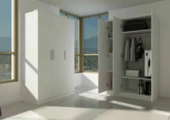 Armoire Ramos 120cm Avec 3 Portes - Blanc -EMOB-MEUBLES Ventes 1018BLANCO 000 5195