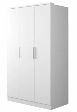 Armoire Ramos 120cm Avec 3 Portes - Blanc