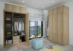 Surmeuble Pour Armoire Ramos 3 Portes - Chêne -EMOB-MEUBLES Ventes 1019ROBLE 1008ROBLE 002a a875