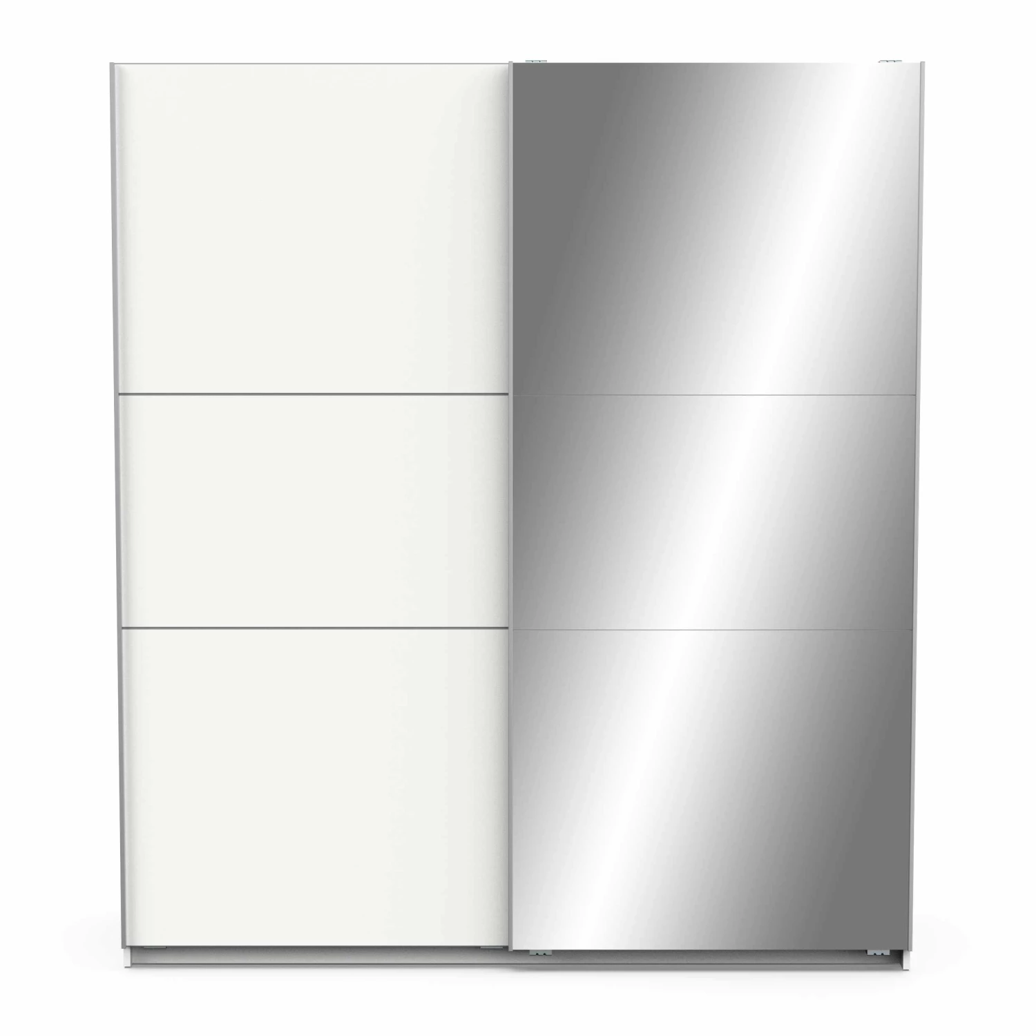 Penderie Spectre 178cm Avec Portes Coulissantes Et Miroir - Blanc Mat 6 Penderie Spectre 178cm Avec Portes Coulissantes Et Miroir - Blanc Mat – Image 6