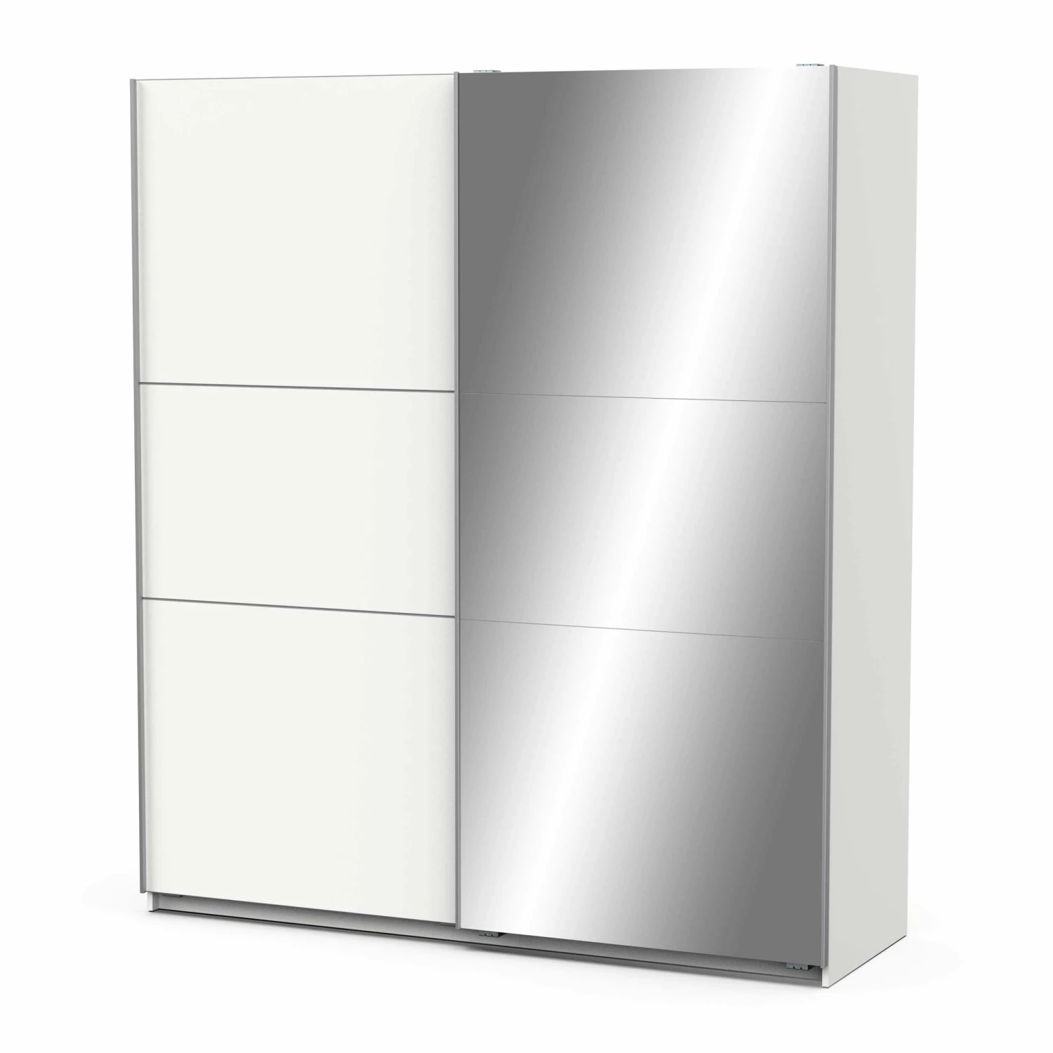Penderie Spectre 178cm Avec Portes Coulissantes Et Miroir - Blanc Mat 5 Penderie Spectre 178cm Avec Portes Coulissantes Et Miroir - Blanc Mat – Image 5