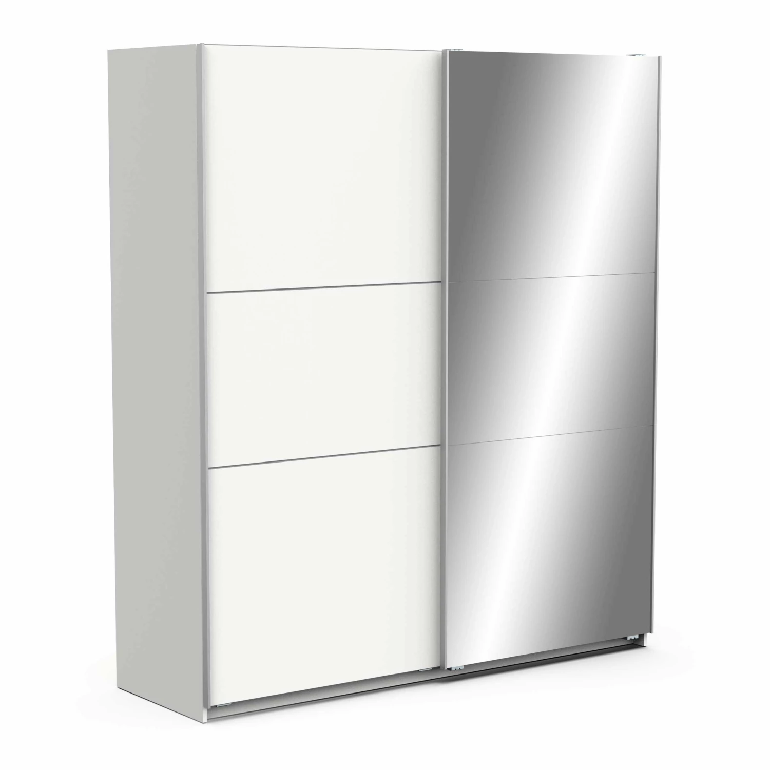 Penderie Spectre 178cm Avec Portes Coulissantes Et Miroir - Blanc Mat 8 Penderie Spectre 178cm Avec Portes Coulissantes Et Miroir - Blanc Mat – Image 8