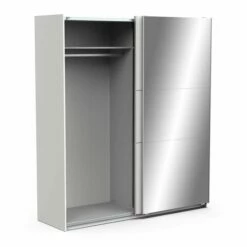Penderie Spectre 178cm Avec Portes Coulissantes Et Miroir - Blanc Mat 11 Penderie Spectre 178cm Avec Portes Coulissantes Et Miroir - Blanc Mat -EMOB-MEUBLES Ventes 190010 o 66e9