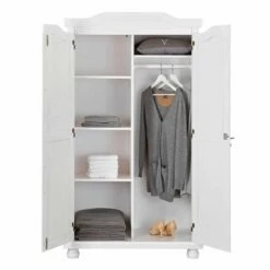 Garde-robe Bastian 104cm Avec 2 Portes - Blanc 13 Garde-robe Bastian 104cm Avec 2 Portes - Blanc -EMOB-MEUBLES Ventes 20900100 02 bd4a