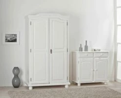Garde-robe Bastian 104cm Avec 2 Portes - Blanc 18 Garde-robe Bastian 104cm Avec 2 Portes - Blanc -EMOB-MEUBLES Ventes 20900100 09a 2005