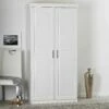 Garde-robe Léon 95cm Avec 2 Portes - Blanc
