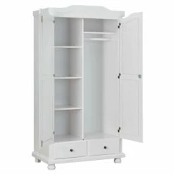 Garde-robe Ruth 104cm Avec 2 Portes - Blanc 15 Garde-robe Ruth 104cm Avec 2 Portes - Blanc -EMOB-MEUBLES Ventes 20900122 02 3e57