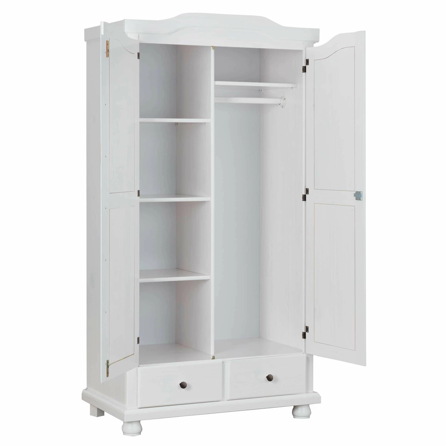 Garde-robe Ruth 104cm Avec 2 Portes - Blanc 7 Garde-robe Ruth 104cm Avec 2 Portes - Blanc – Image 7