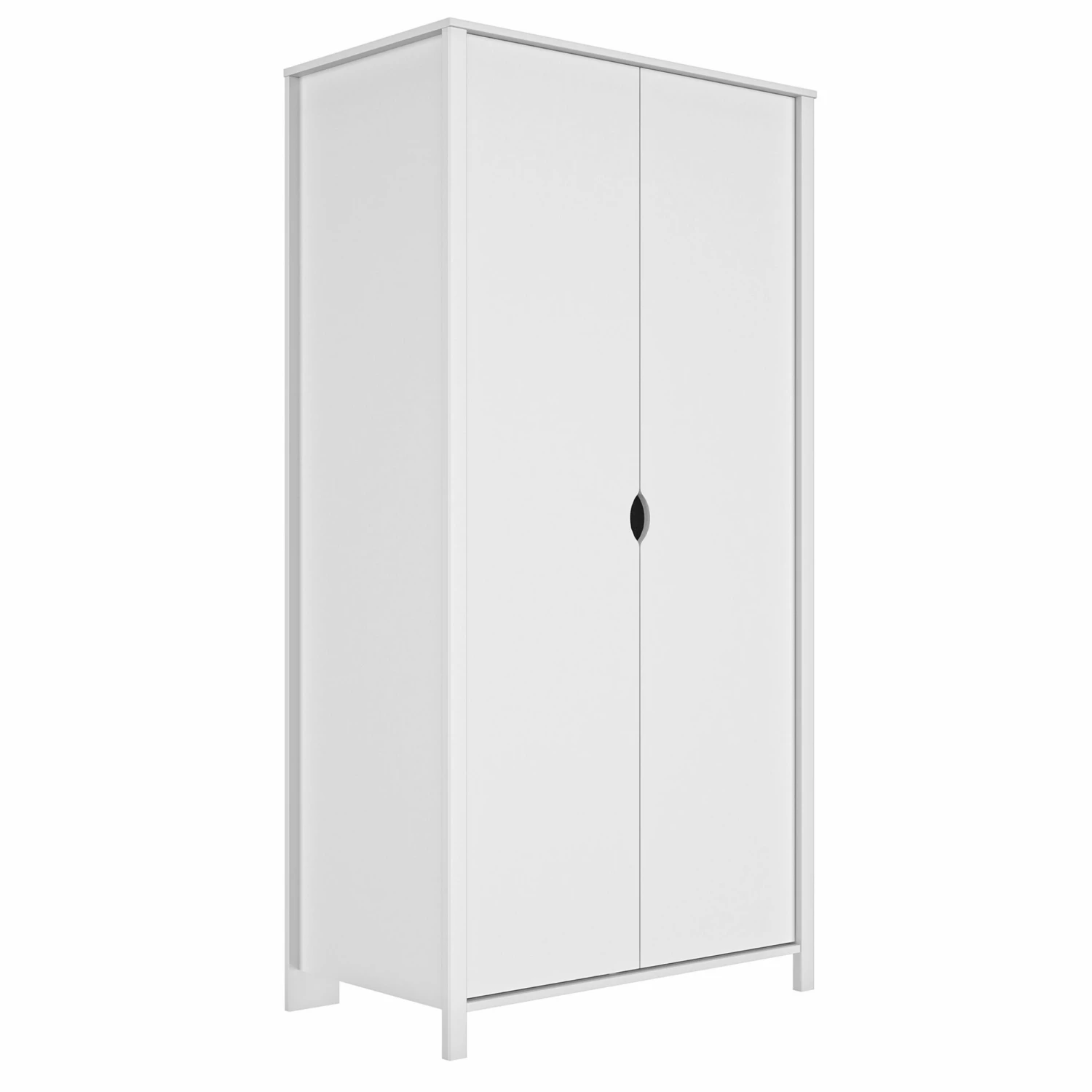 Armoire Salice 95cm, 2 Portes - Blanc 1 Armoire Salice 95cm, 2 Portes - Blanc