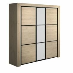 Armoire East Avec 3 Portes Et Miroir - Châteignier -EMOB-MEUBLES Ventes 2 BRUGGE CH3H MH3H 05 1H3H180 02 5cd2