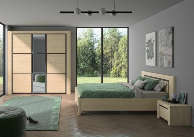 Armoire East Avec 2 Portes Coulissantes Et Miroir - Châteignier 2 Armoire East Avec 2 Portes Coulissantes Et Miroir - Châteignier – Image 2