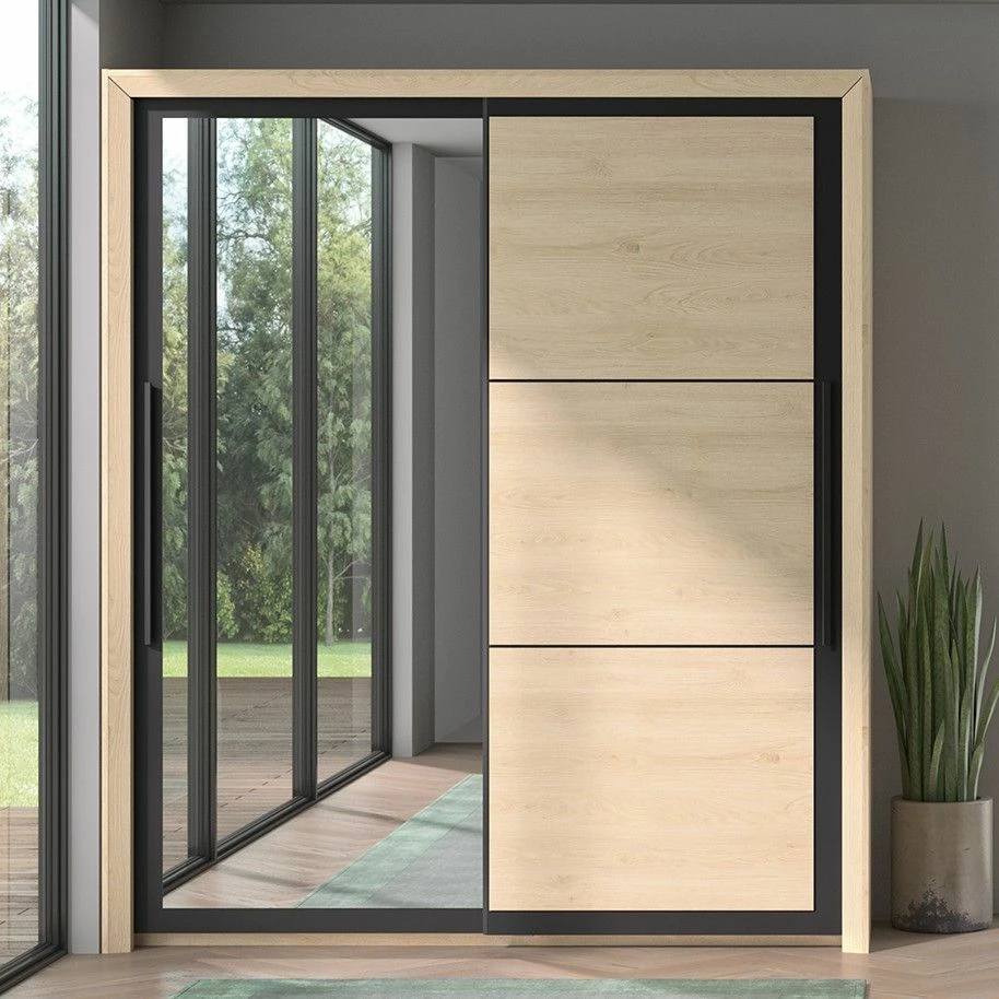 Armoire East Avec 2 Portes Coulissantes Et Miroir - Châteignier 1 Armoire East Avec 2 Portes Coulissantes Et Miroir - Châteignier