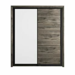 Armoire East Avec 2 Portes Coulissantes Et Miroir - Chêne Foncé 11 Armoire East Avec 2 Portes Coulissantes Et Miroir - Chêne Foncé -EMOB-MEUBLES Ventes 2 BRUGGE CH3H MH3J 05 1H3J219 01 ffcd