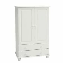 Garde-robe Ramund Bas 2 Portes & 2 Tiroirs - Blanc