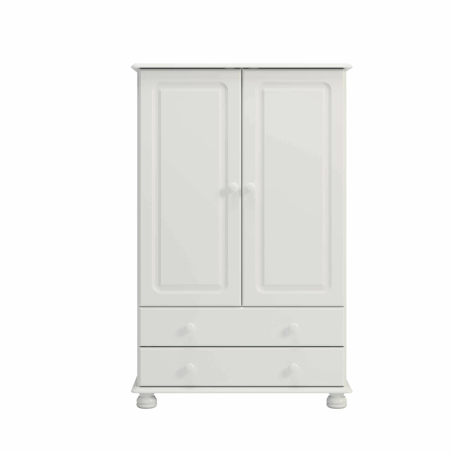 Garde-robe Ramund Bas 2 Portes & 2 Tiroirs - Blanc 2 Garde-robe Ramund Bas 2 Portes & 2 Tiroirs - Blanc – Image 2