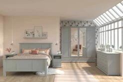 Armoire Morgane 199cm Avec 4 Portes & Miroir - Gris 14 Armoire Morgane 199cm Avec 4 Portes & Miroir - Gris -EMOB-MEUBLES Ventes 3840 CH1T L140 CO8T A4PT 04b4