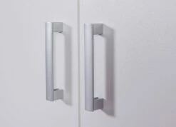 Armoire Ranya | 4 Portes, 2 Tiroirs | 180 X 58 X 198.5 | Couleur : Gris Clair -EMOB-MEUBLES Ventes 55040240 Ranya 09 1694