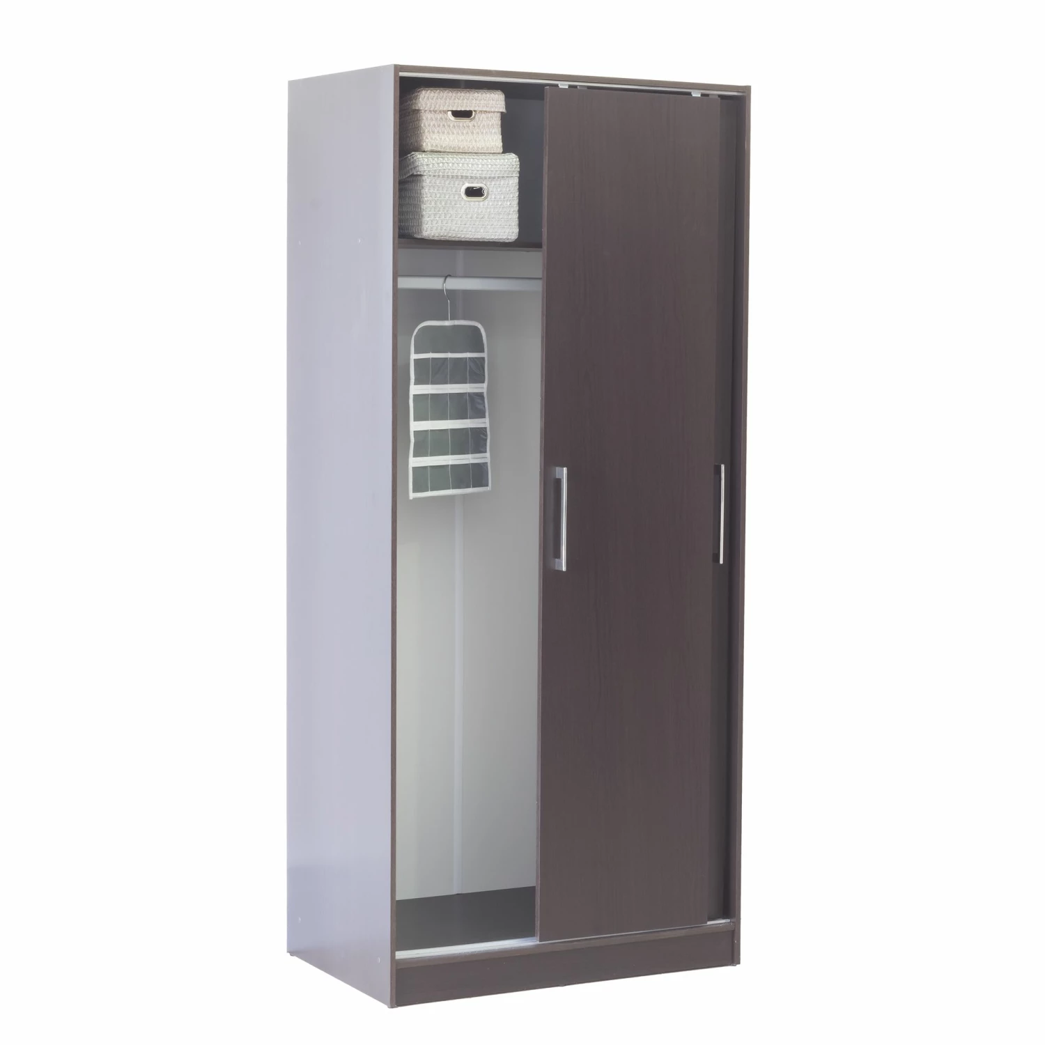 Armoire Foss 80cm à 2 Portes - Wengé 2 Armoire Foss 80cm à 2 Portes - Wengé – Image 2