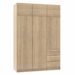 Armoire Noke 137cm Avec 6 Portes & 3 Tiroirs - Chêne 6 Armoire Noke 137cm Avec 6 Portes & 3 Tiroirs - Chêne -EMOB-MEUBLES Ventes 5609875115656 b919