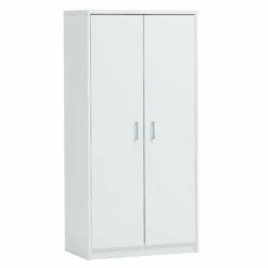 Armoire De Rangement Spacio 5 Tablettes/2 Portes - Blanc