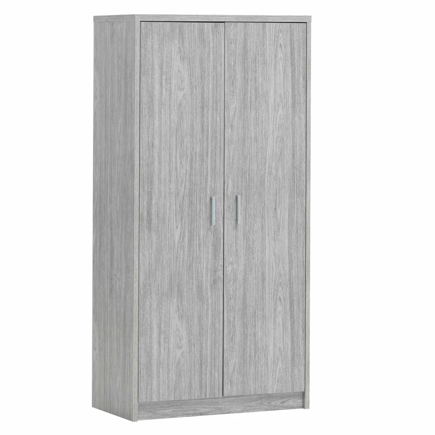 Armoire De Rangement Spacio 5 Tablettes/2 Portes - Chêne Gris 2 Armoire De Rangement Spacio 5 Tablettes/2 Portes - Chêne Gris – Image 2