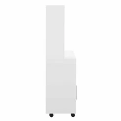Armoire De Cuisine Cesar Pour Four à Micro-ondes - Blanc/rouge -EMOB-MEUBLES Ventes 8036X2179A80 Marius High white and red 7 01a7