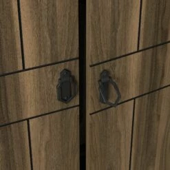 Tera Home Armoire | 100% Mélamine | Noyer | 120x180x45 Cm -EMOB-MEUBLES Ventes 804TRH3901 20 204 3034