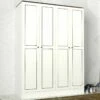 Talon Wardrobe | 18mm Melamine Coated | 140x194x47 | White Gold
