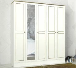 Armoire Talon 18mm | Revêtement 100% Mélamine | Or Blanc