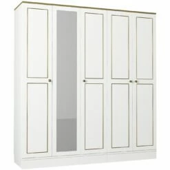 Armoire Talon 18mm | Revêtement 100% Mélamine | Or Blanc -EMOB-MEUBLES Ventes 804TRH3905 4 93d3