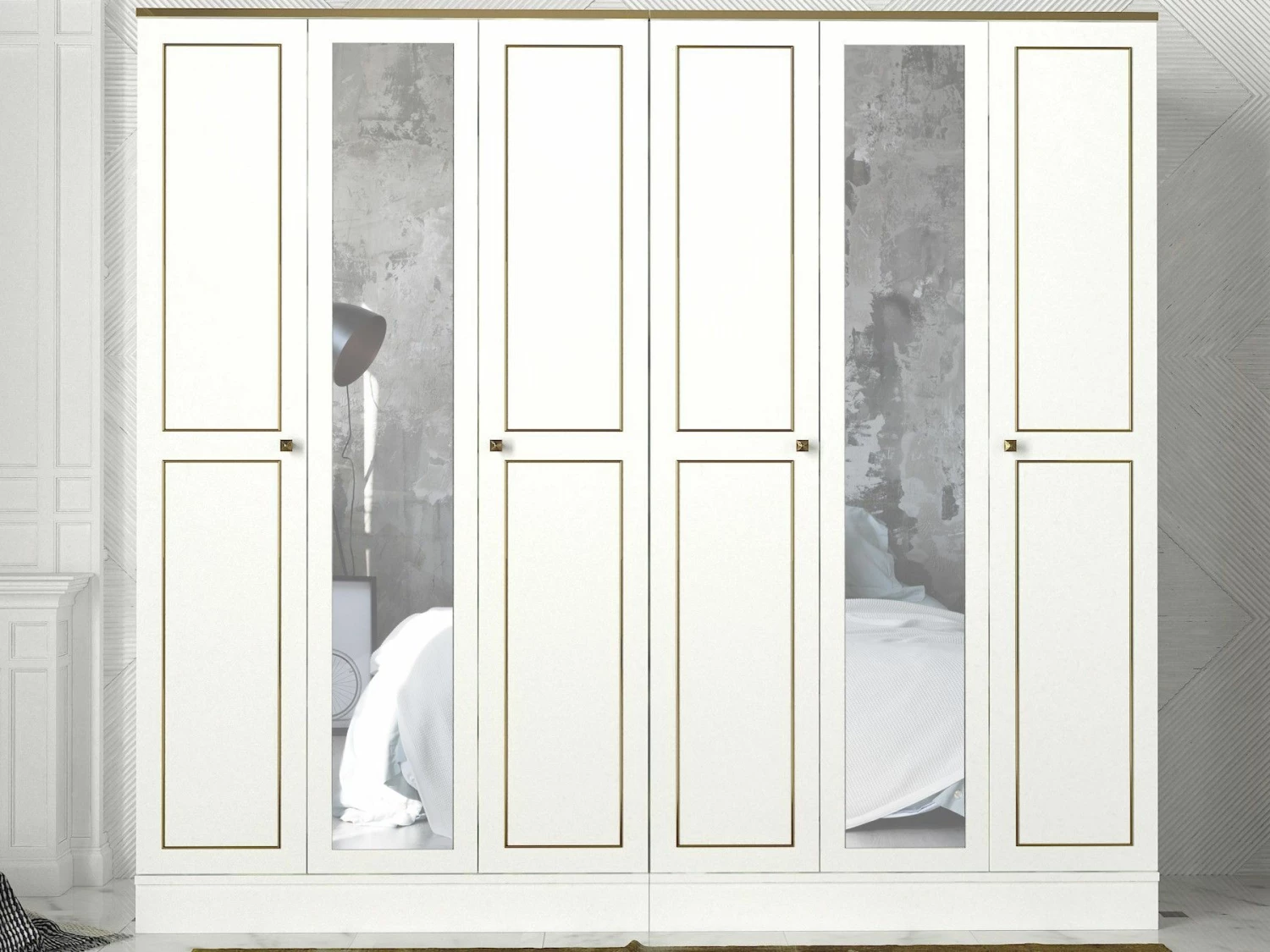 Armoire Talon" | 100% Mélamine | Epaisseur 18mm | Or Blanc 7 Armoire Talon" | 100% Mélamine | Epaisseur 18mm | Or Blanc – Image 7