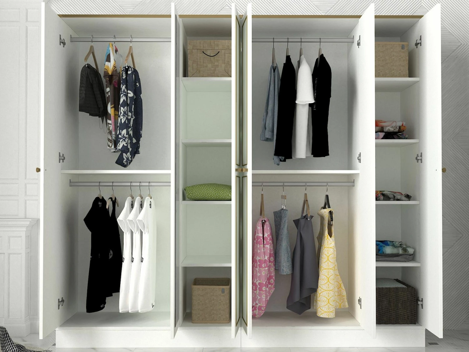 Armoire Talon" | 100% Mélamine | Epaisseur 18mm | Or Blanc 6 Armoire Talon" | 100% Mélamine | Epaisseur 18mm | Or Blanc – Image 6