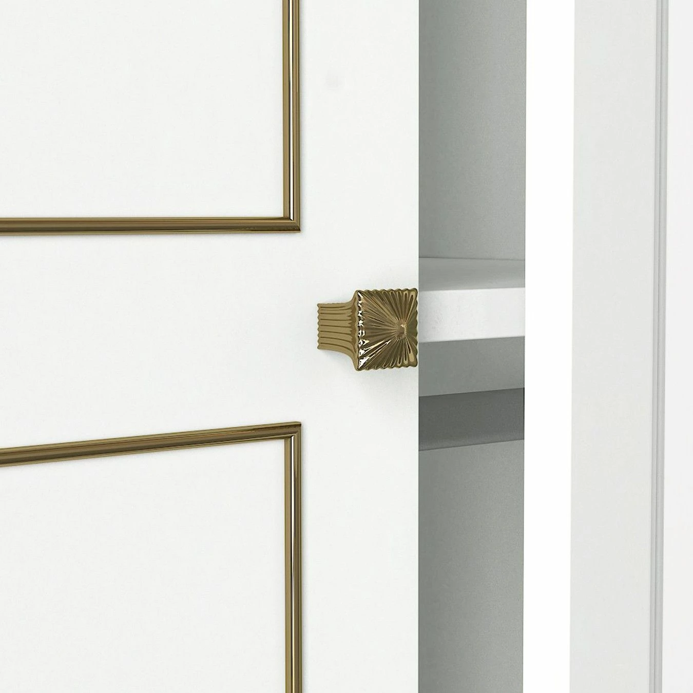 Armoire Talon" | 100% Mélamine | Epaisseur 18mm | Or Blanc 2 Armoire Talon" | 100% Mélamine | Epaisseur 18mm | Or Blanc – Image 2