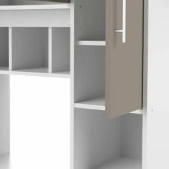 Armoire De Cuisine Liana Pour Four à Micro-ondes - Blanc/gris Taupe 14 Armoire De Cuisine Liana Pour Four à Micro-ondes - Blanc/gris Taupe -EMOB-MEUBLES Ventes 8070X2191A80 Louise white and taupe 8 f269