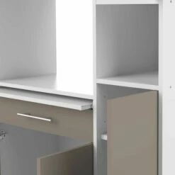 Armoire De Cuisine Liana Pour Four à Micro-ondes - Blanc/gris Taupe 17 Armoire De Cuisine Liana Pour Four à Micro-ondes - Blanc/gris Taupe -EMOB-MEUBLES Ventes 8070X2191A80 Louise white and taupe 9 6746