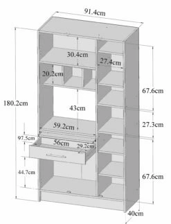 Devant -EMOB-MEUBLES Ventes 8070X2198A80 Louise white and concrete 11 84f0
