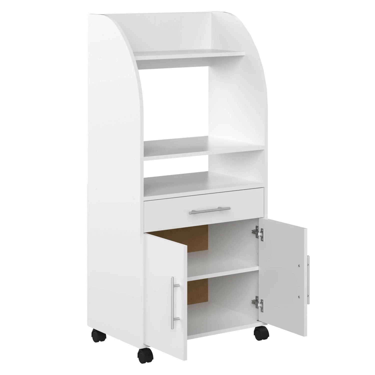 Armoire D'appoint Jeanine Pour Four à Micro-ondes - Blanc 9 Armoire D'appoint Jeanine Pour Four à Micro-ondes - Blanc – Image 9