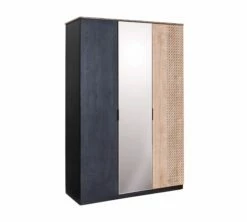 Armoire | 100% Mélamine | 18mm | 137x210x53cm | Tiroirs, Etagères, Portes Soft Close