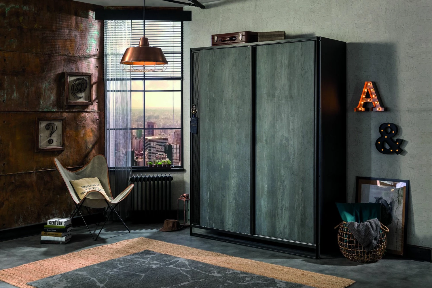 Armoire | 100% Mélaminé | 18mm D'épaisseur | Rail Suspendu LED | Multicolore 1 Armoire | 100% Mélaminé | 18mm D'épaisseur | Rail Suspendu LED | Multicolore