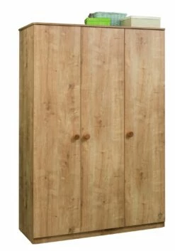 Armoire | Panneau Mélaminé De 18mm | 137x197x56cm | Tiroirs, étagères, Portes à Fermeture Progressive, Rail LED -EMOB-MEUBLES Ventes 813CLK3921 20 204 42a0