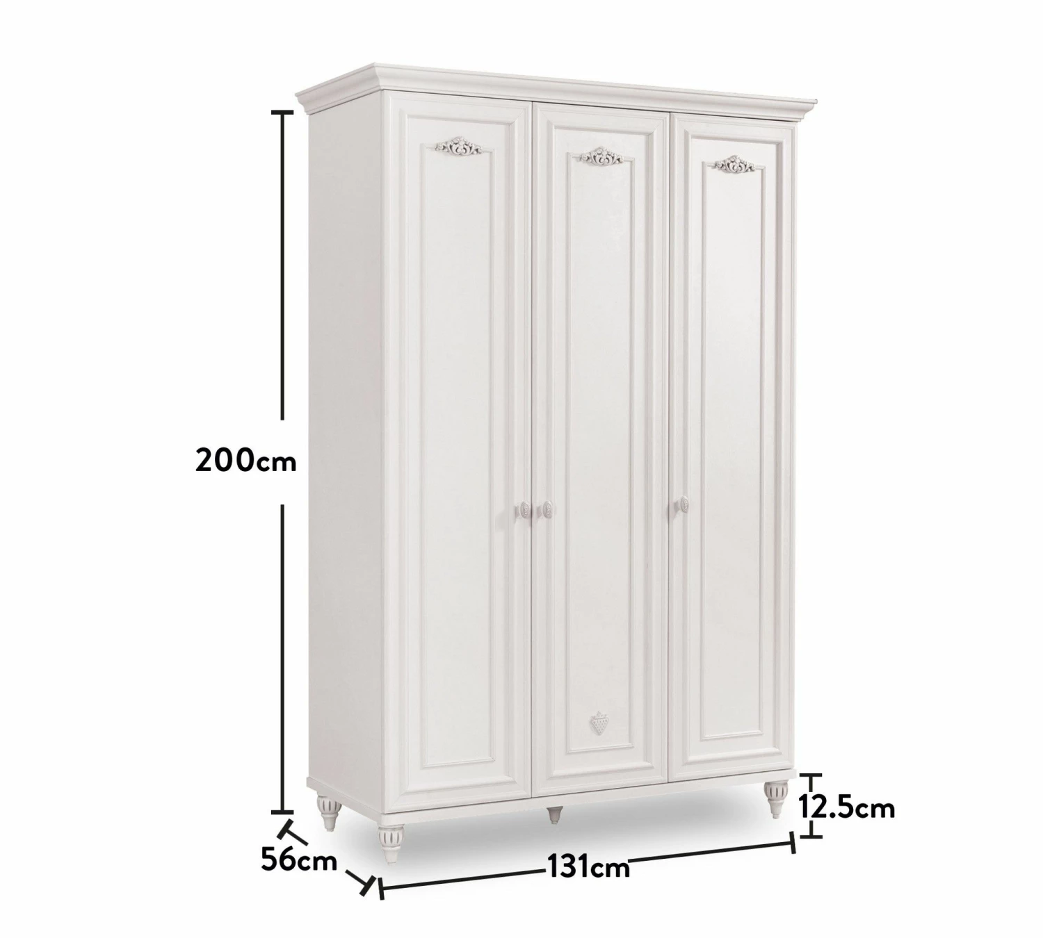 Armoire | Panneau De Particules Mélaminé | Série Romantica 2 Armoire | Panneau De Particules Mélaminé | Série Romantica – Image 2