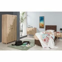 Armoire Vella | 100% Mélaminé | Couleur Chêne