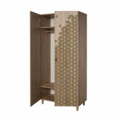 Armoire Vella | 100% Mélaminé | Couleur Chêne -EMOB-MEUBLES Ventes 863SPH4202 20 205 8b32