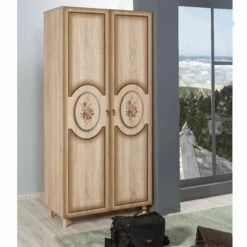 Armoire Vella | 100% Mélamine, Epaisseur 18mm, Pieds En Charme -EMOB-MEUBLES Ventes 863SPH4203 20 202 3c3e