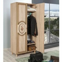 Armoire Vella | 100% Mélamine, Epaisseur 18mm, Pieds En Charme -EMOB-MEUBLES Ventes 863SPH4203 20 204 12b5