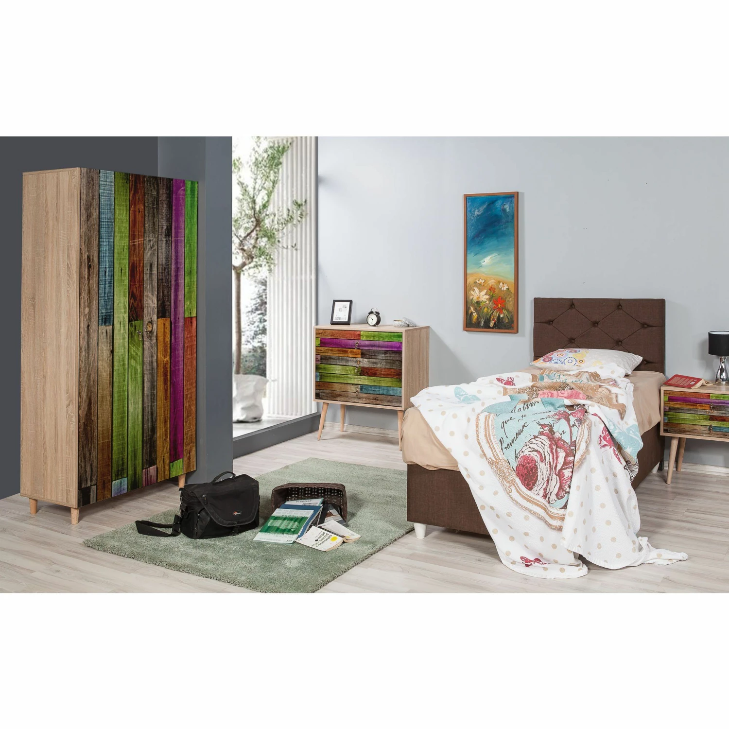 Armoire Vella | 100% Mélamine | 18mm D'épaisseur 1 Armoire Vella | 100% Mélamine | 18mm D'épaisseur